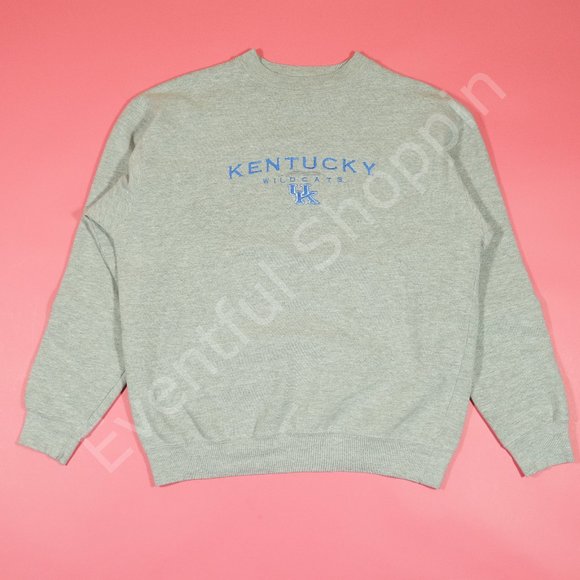 Vintage 1990s Kentucky Wildcats Crewneck in Heather Gray Size Medium - Picture 2 of 7